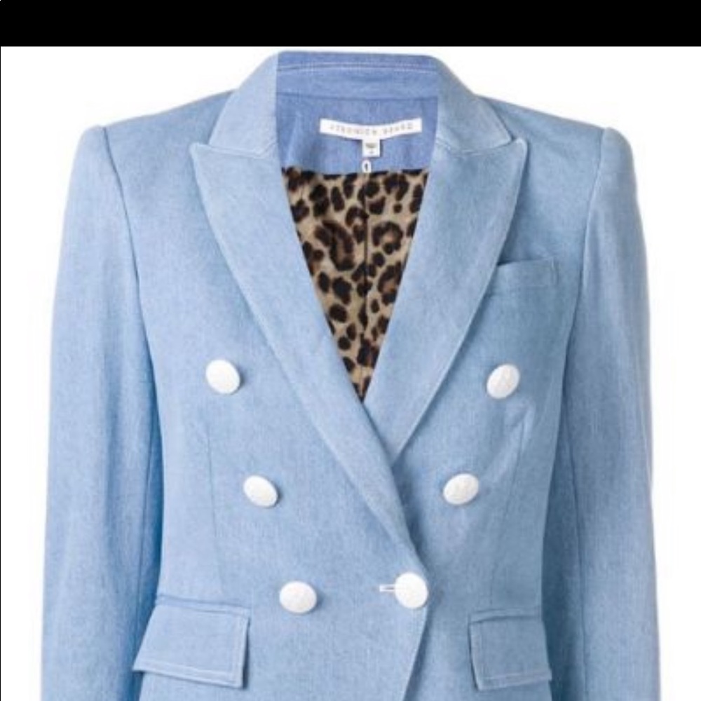 Veronica Beard double breasted denim blazer